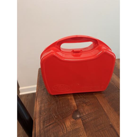 Snoopy Whirley Drink Works Plastic Lunch Box Red - Picture 3 of 5